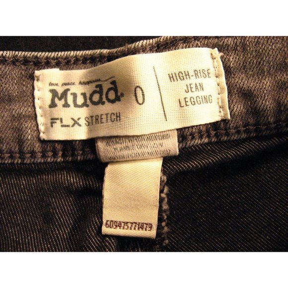 MUDD Juniors JEANS SHORTS Sz 0 FLX STRETCH W 21 Cut Off Daisy Dukes Gray Denim - Picture 5 of 10